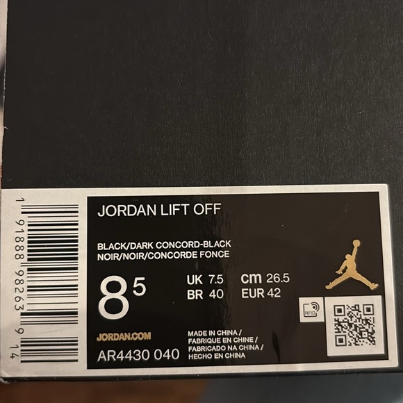 Nike Jordan Lift Off Sneakers Black/Dark Concord - Picture 15 of 16